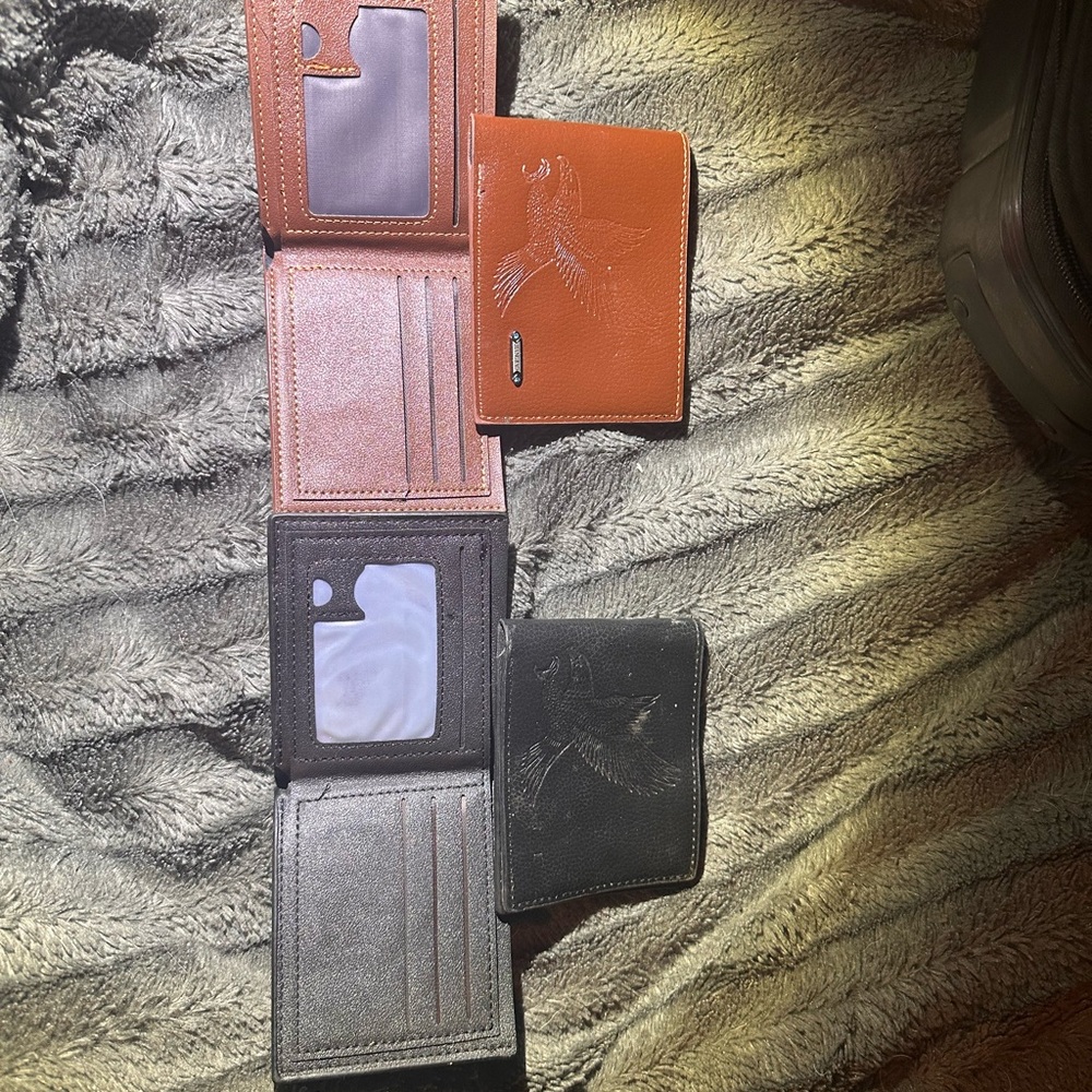 Black and Brown Leather Key Card Holders